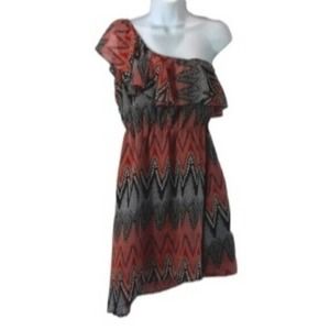 Royal Love size medium one shoulder asymmetrical hem dress *